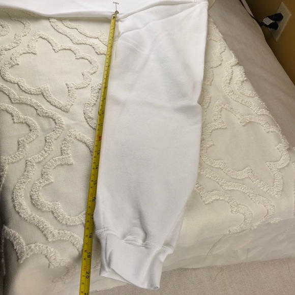 NWT Sweatshirt Bicycle Geranium Basket Sweatshirt Ladies Size Small Hand Painted - Picture 8 of 8